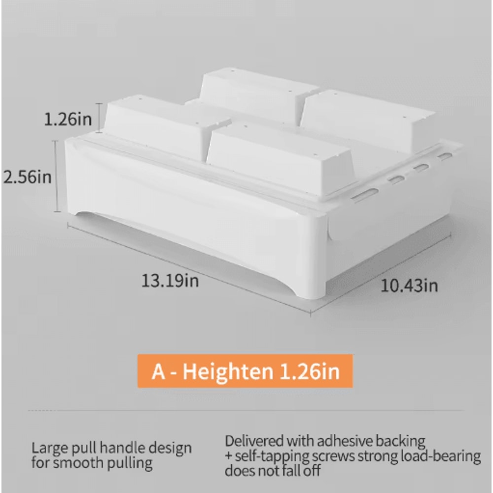 Hidden Under Desk Storage Drawer No Drill Stationery Organizer For Home And Office 10