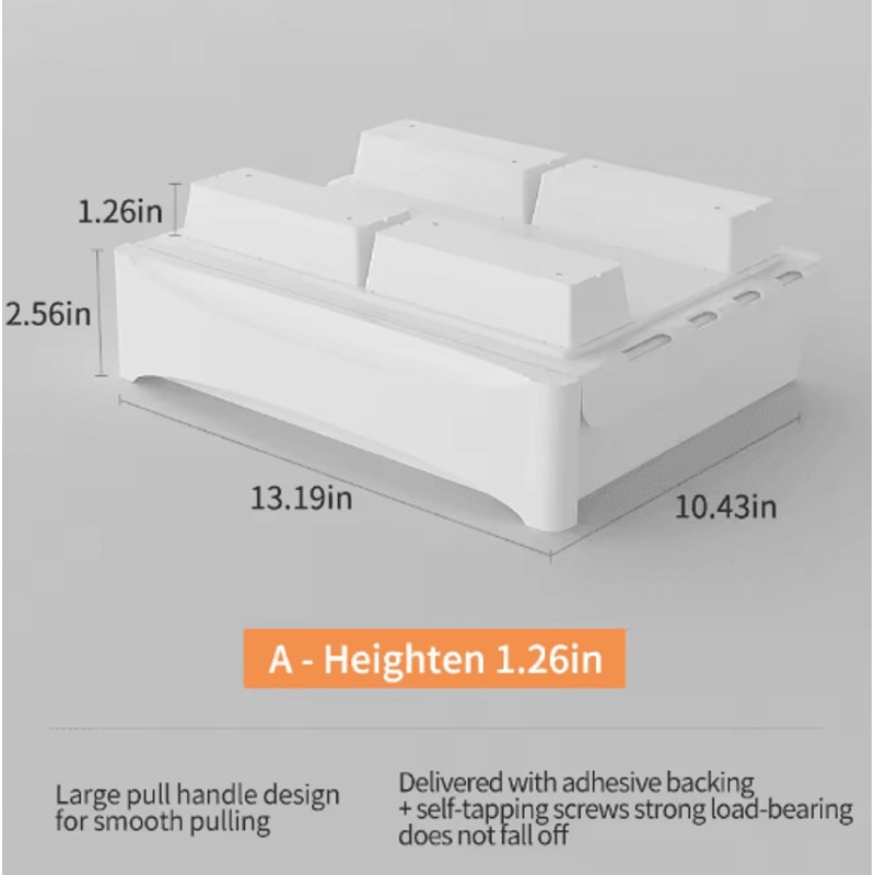 Hidden Under Desk Storage Drawer No Drill Stationery Organizer For Home And Office 10