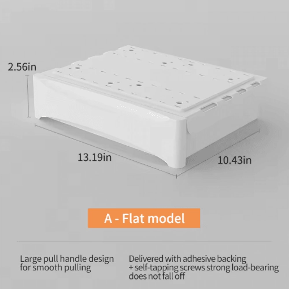 Hidden Under Desk Storage Drawer No Drill Stationery Organizer For Home And Office 11