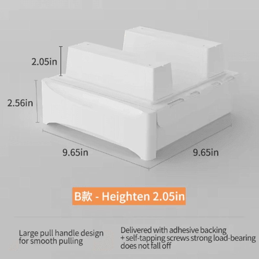 Hidden Under Desk Storage Drawer No Drill Stationery Organizer For Home And Office 12