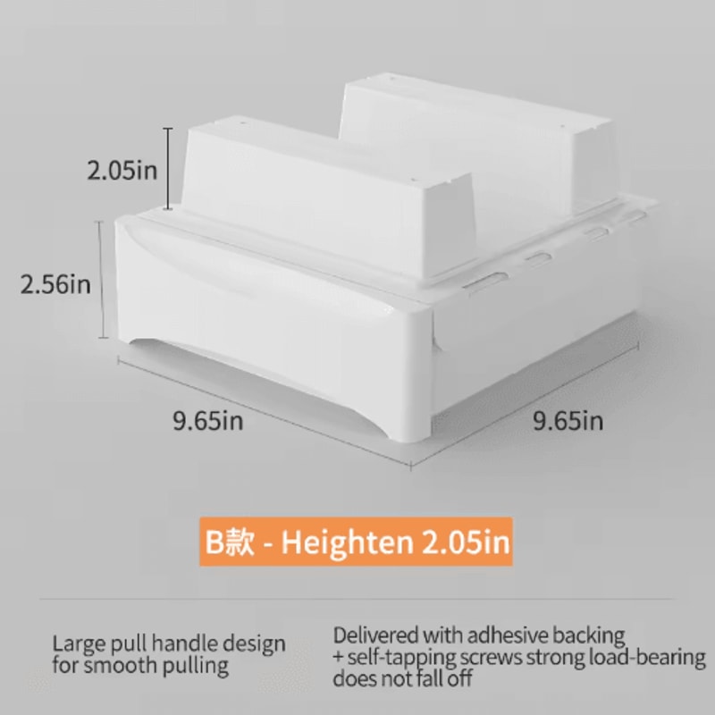 Hidden Under Desk Storage Drawer No Drill Stationery Organizer For Home And Office 12