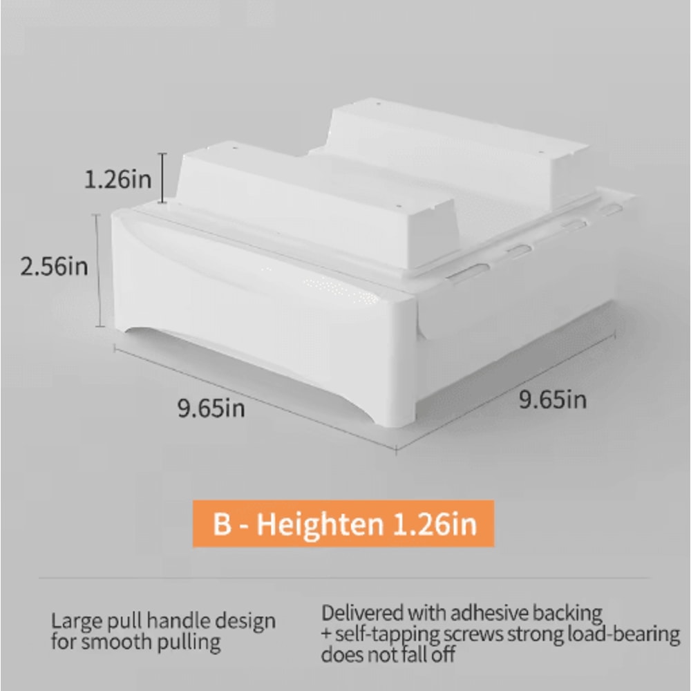 Hidden Under Desk Storage Drawer No Drill Stationery Organizer For Home And Office 13