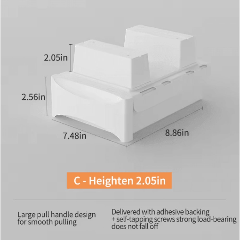 Hidden Under Desk Storage Drawer No Drill Stationery Organizer For Home And Office 15