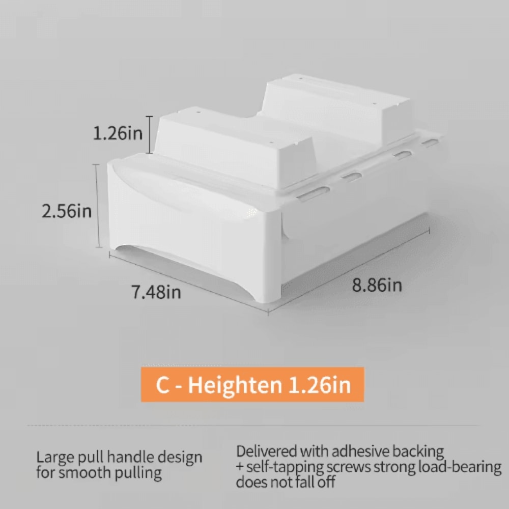 Hidden Under Desk Storage Drawer No Drill Stationery Organizer For Home And Office 16