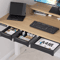 Hidden Under Desk Storage Drawer No Drill Stationery Organizer For Home And Office 0