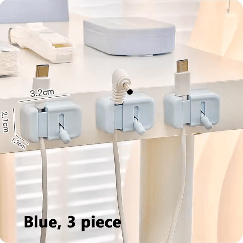 Desktop Cable Organizer Cable Clips For Charging Cords Data Wires And Desk Management 5