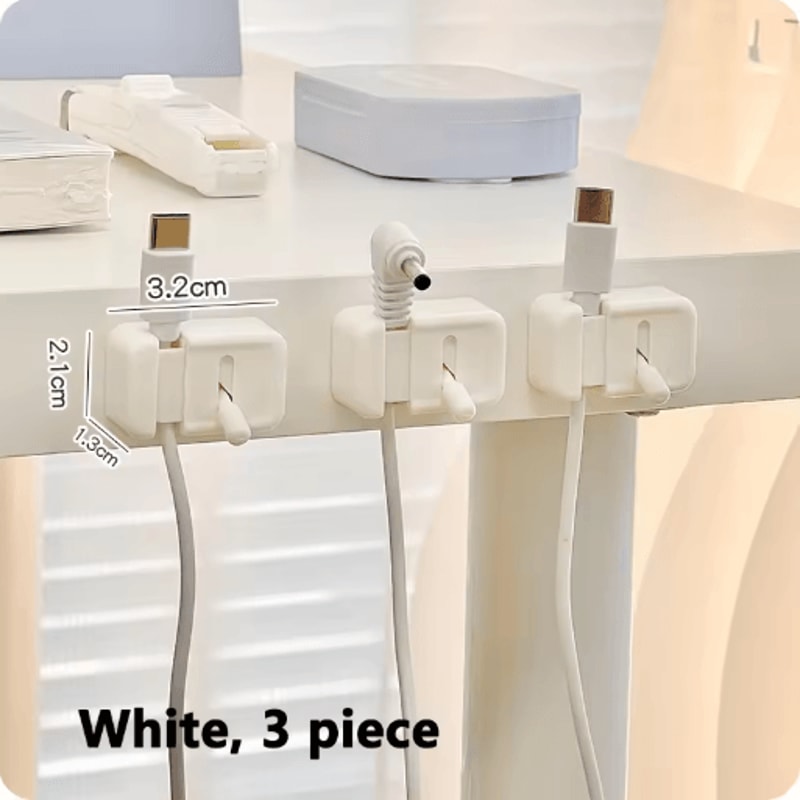 Desktop Cable Organizer Cable Clips For Charging Cords Data Wires And Desk Management 6