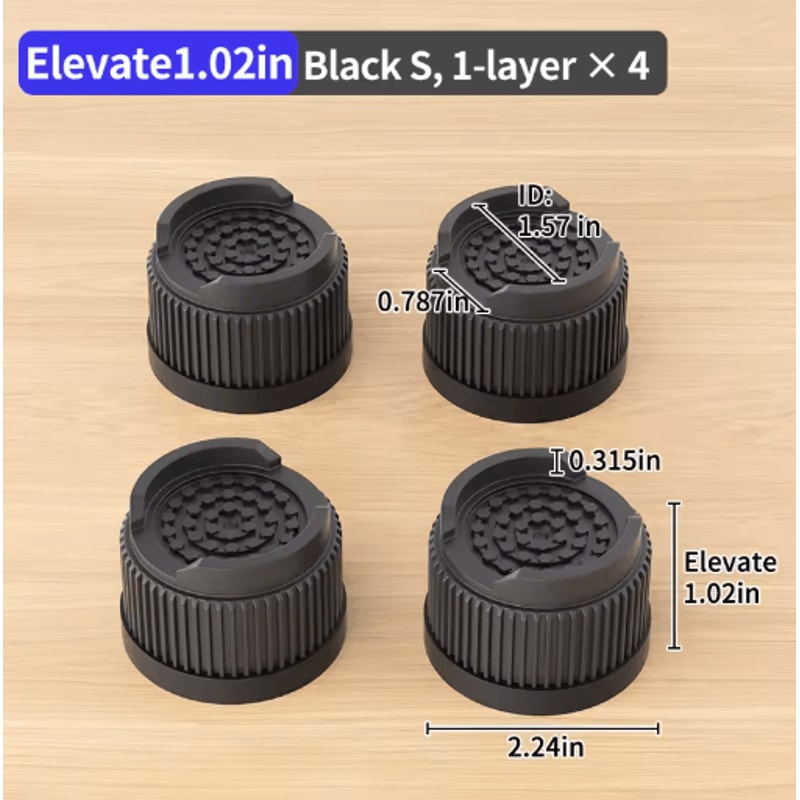 Adjustable Height Furniture Risers Multi Size Leg Protectors For Sofa Bed And Chair 11