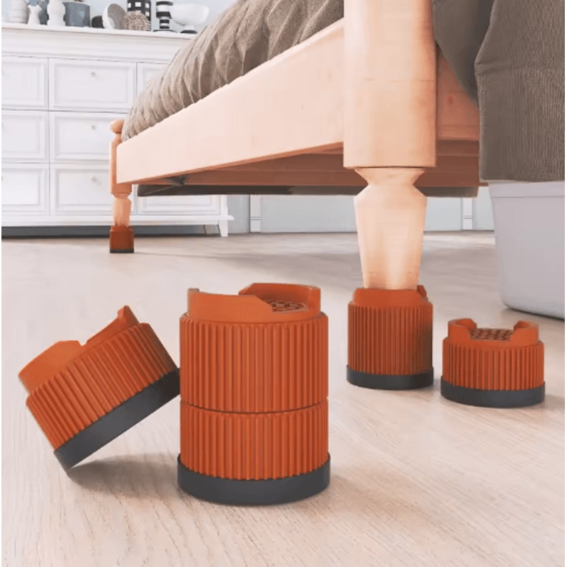 Adjustable Height Furniture Risers Multi Size Leg Protectors For Sofa Bed And Chair 0