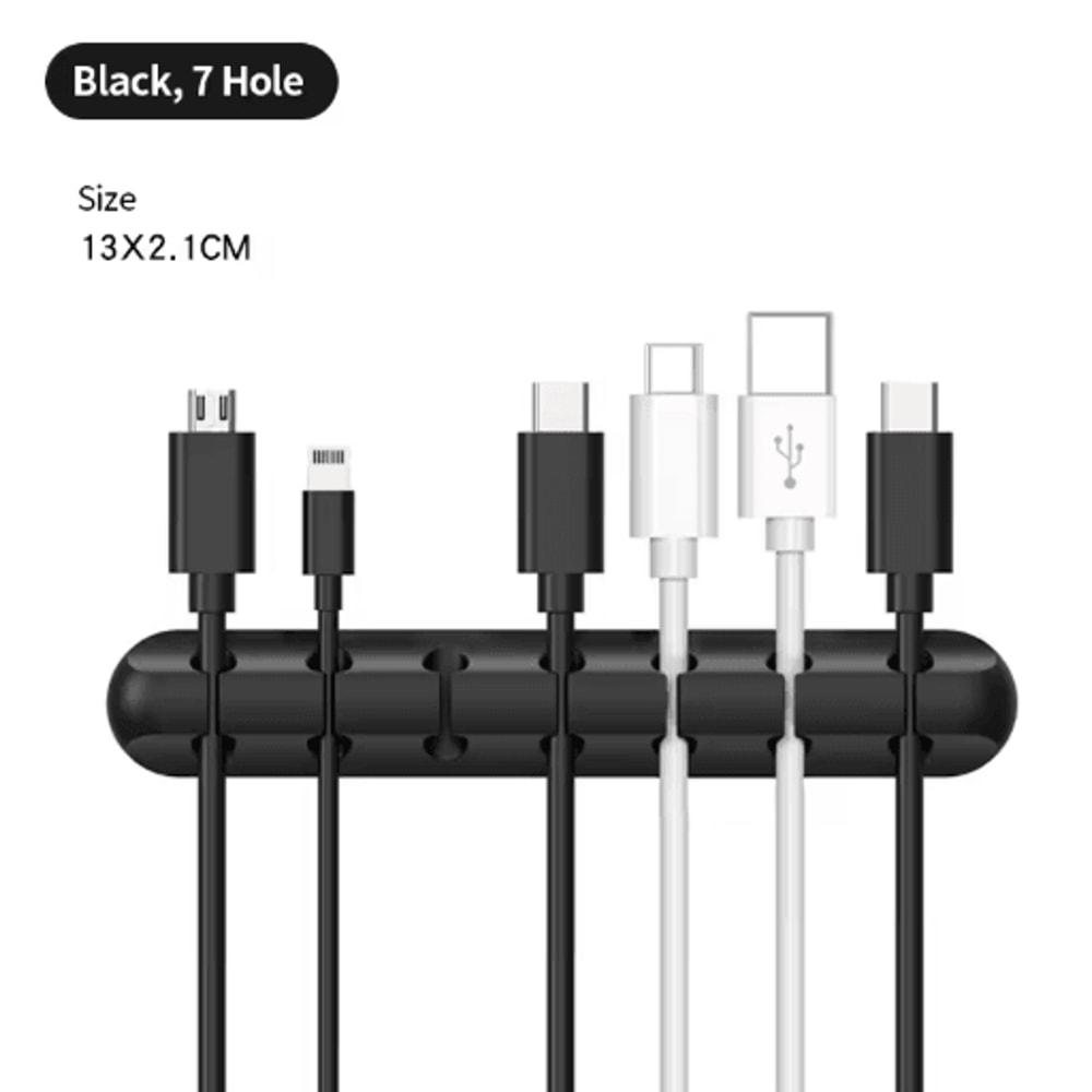 Nail Free Glue Wire Organizer Non Shedding Cable Holder For Home And Office 5