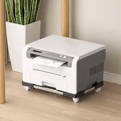 printer and computer host base with swivel casters height adjustable ventilated stand for home and office