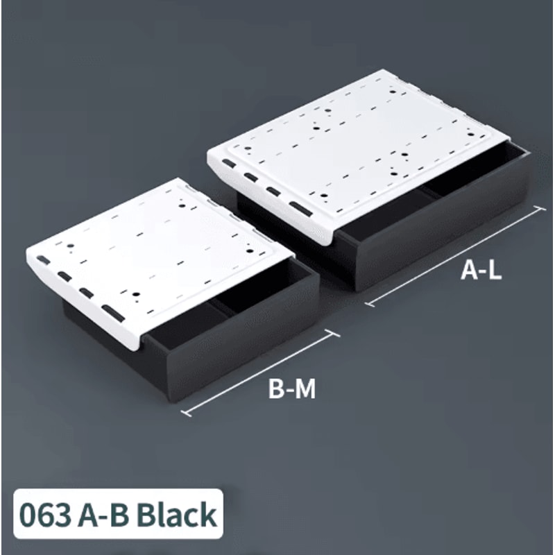 Under Desk Drill Free Storage Drawer Hidden Office Organizer For Desktop Accessories 8