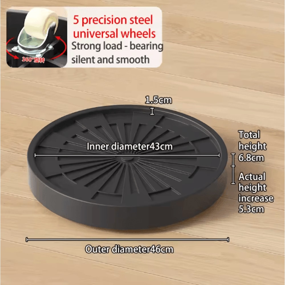 Plastic Universal Wheel Bracket Roller Movable Base For Easy Flower Pot Movement 1