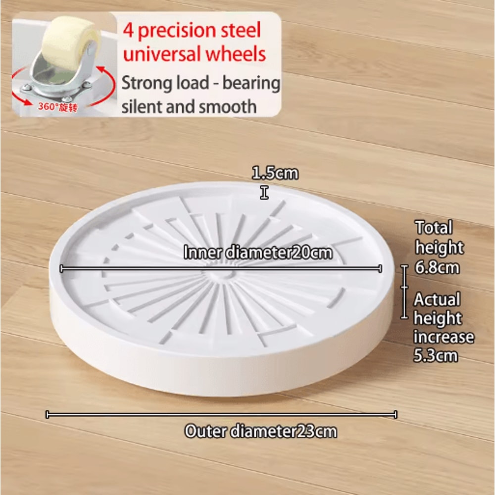 Plastic Universal Wheel Bracket Roller Movable Base For Easy Flower Pot Movement 10