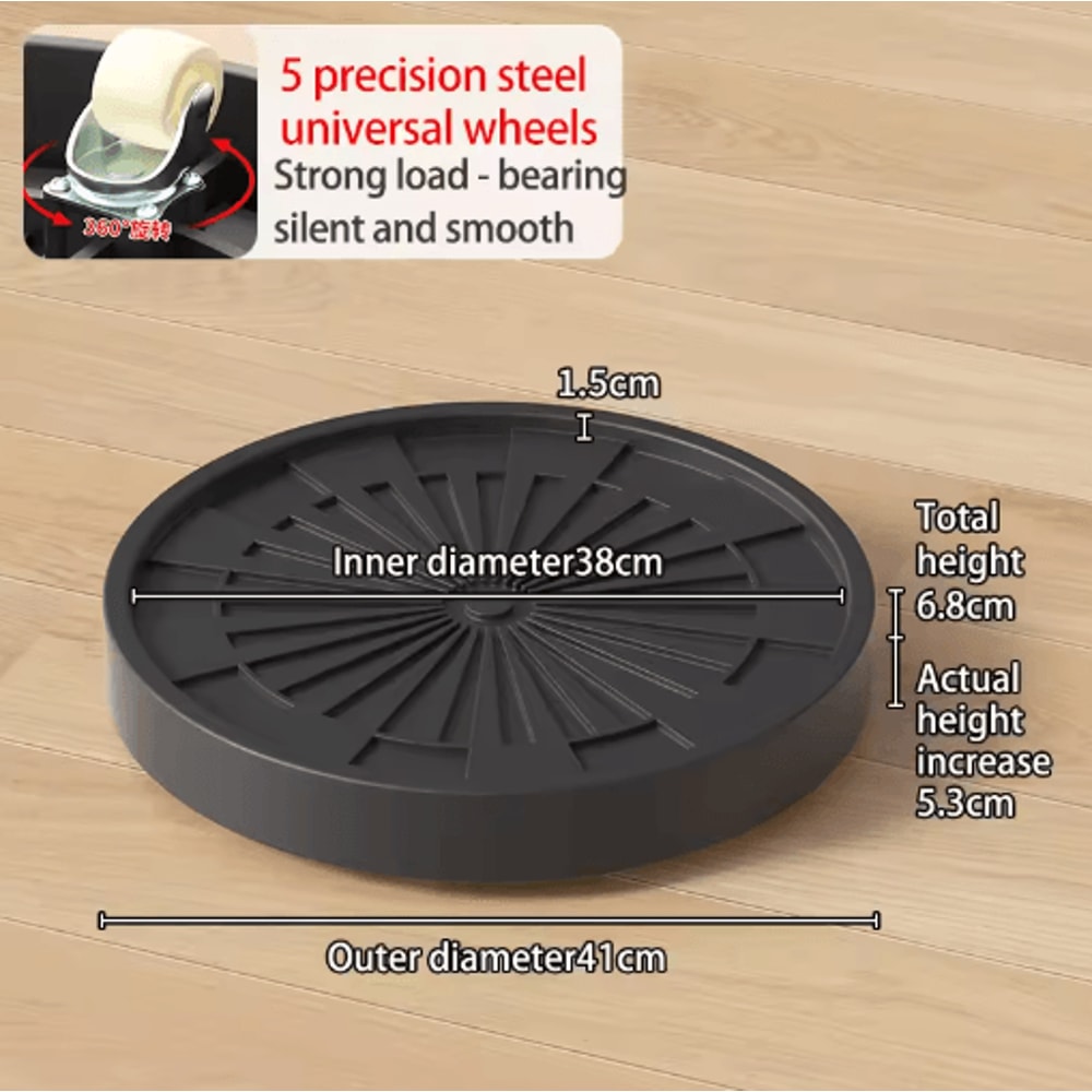 Plastic Universal Wheel Bracket Roller Movable Base For Easy Flower Pot Movement 3