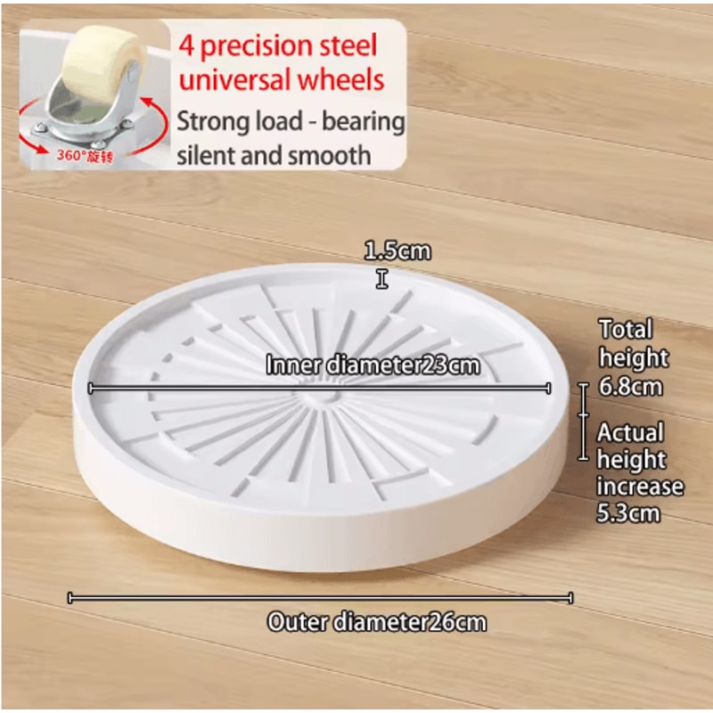 Plastic Universal Wheel Bracket Roller Movable Base For Easy Flower Pot Movement 8