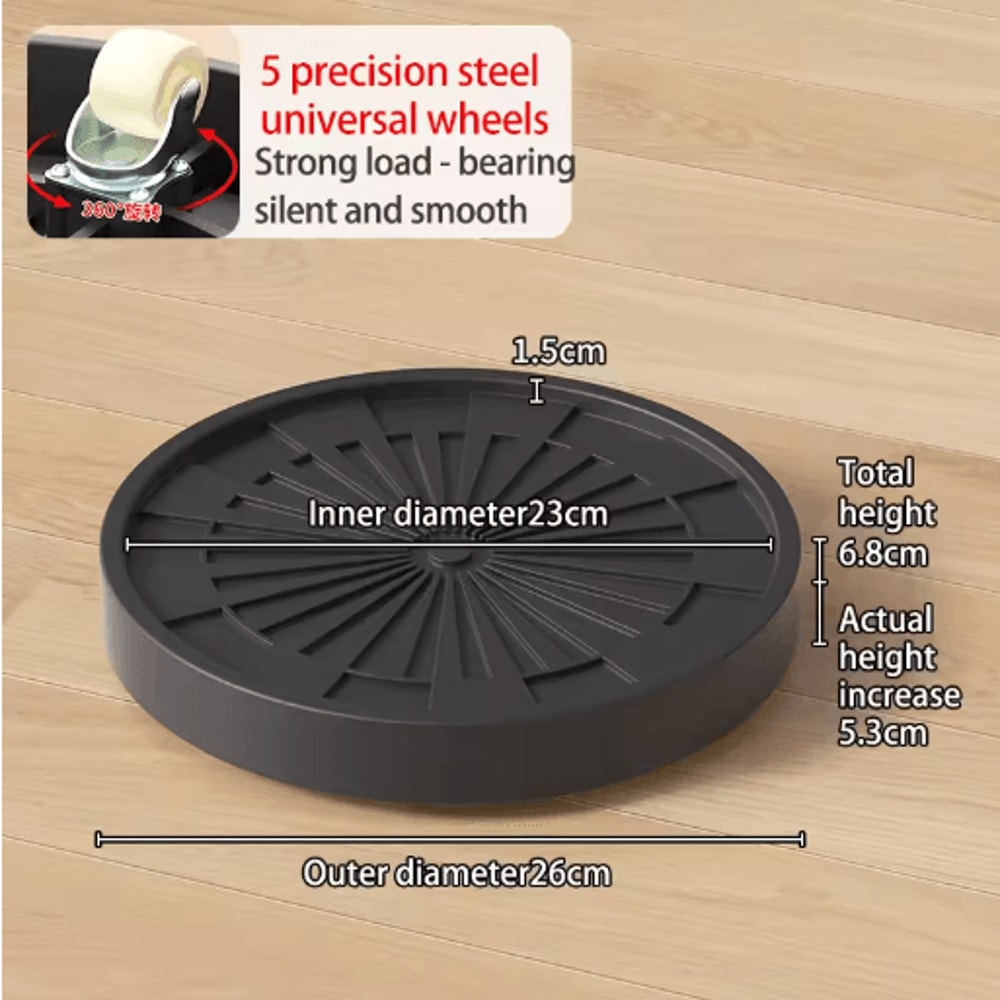 Plastic Universal Wheel Bracket Roller Movable Base For Easy Flower Pot Movement 9