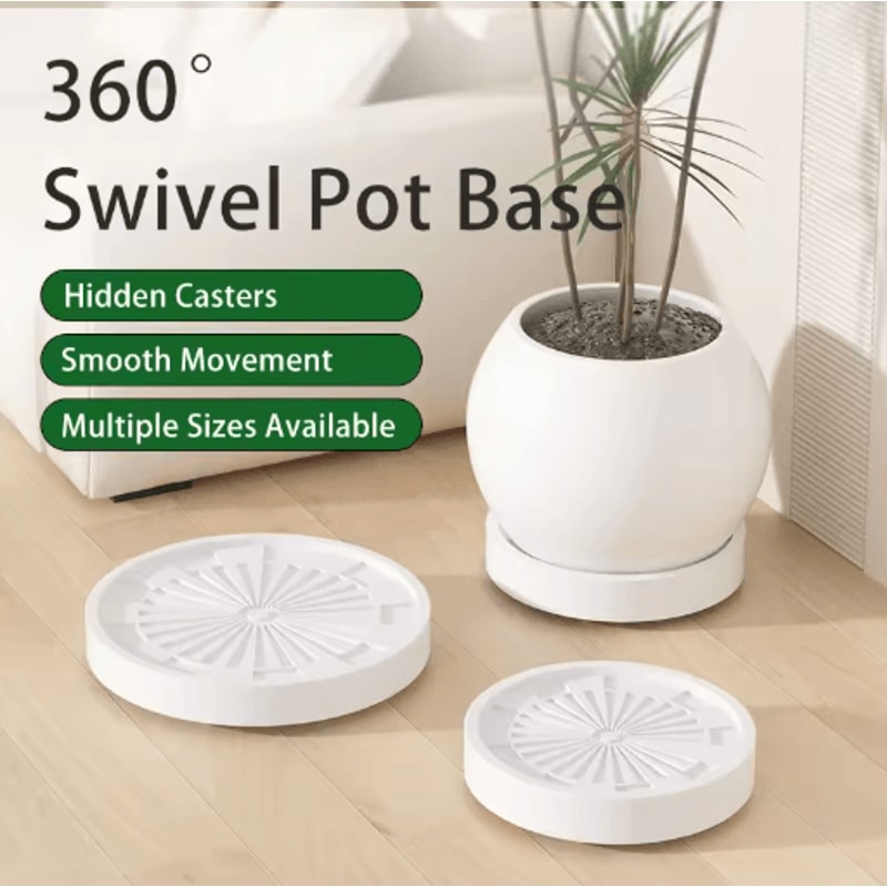 Plastic Universal Wheel Bracket Roller Movable Base For Easy Flower Pot Movement 0