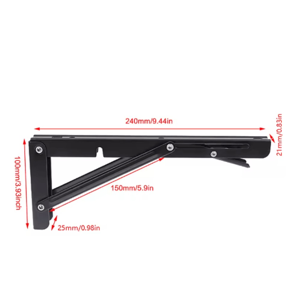 Heavy Duty Cast Iron Floating Shelf Brackets 4mm Thick Invisible L Brackets For Strong Shelf Suppor 1