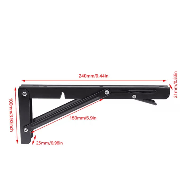 Heavy Duty Cast Iron Floating Shelf Brackets 4mm Thick Invisible L Brackets For Strong Shelf Suppor 1