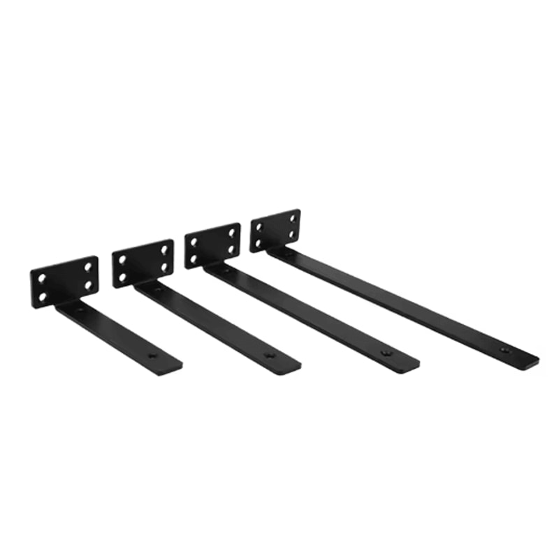 Heavy Duty Cast Iron Floating Shelf Brackets 4mm Thick Invisible L Brackets For Strong Shelf Suppor 11