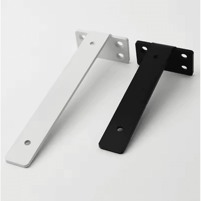 Heavy Duty Cast Iron Floating Shelf Brackets 4mm Thick Invisible L Brackets For Strong Shelf Suppor 12