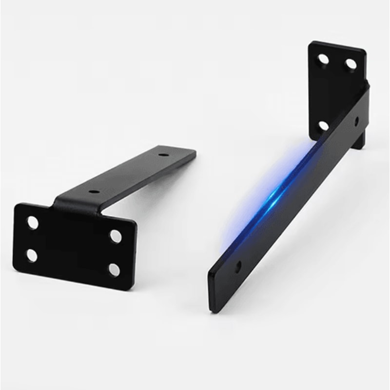 Heavy Duty Cast Iron Floating Shelf Brackets 4mm Thick Invisible L Brackets For Strong Shelf Suppor 13