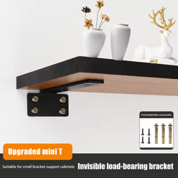 heavy duty cast iron floating shelf brackets 4mm thick invisible l brackets for strong shelf support