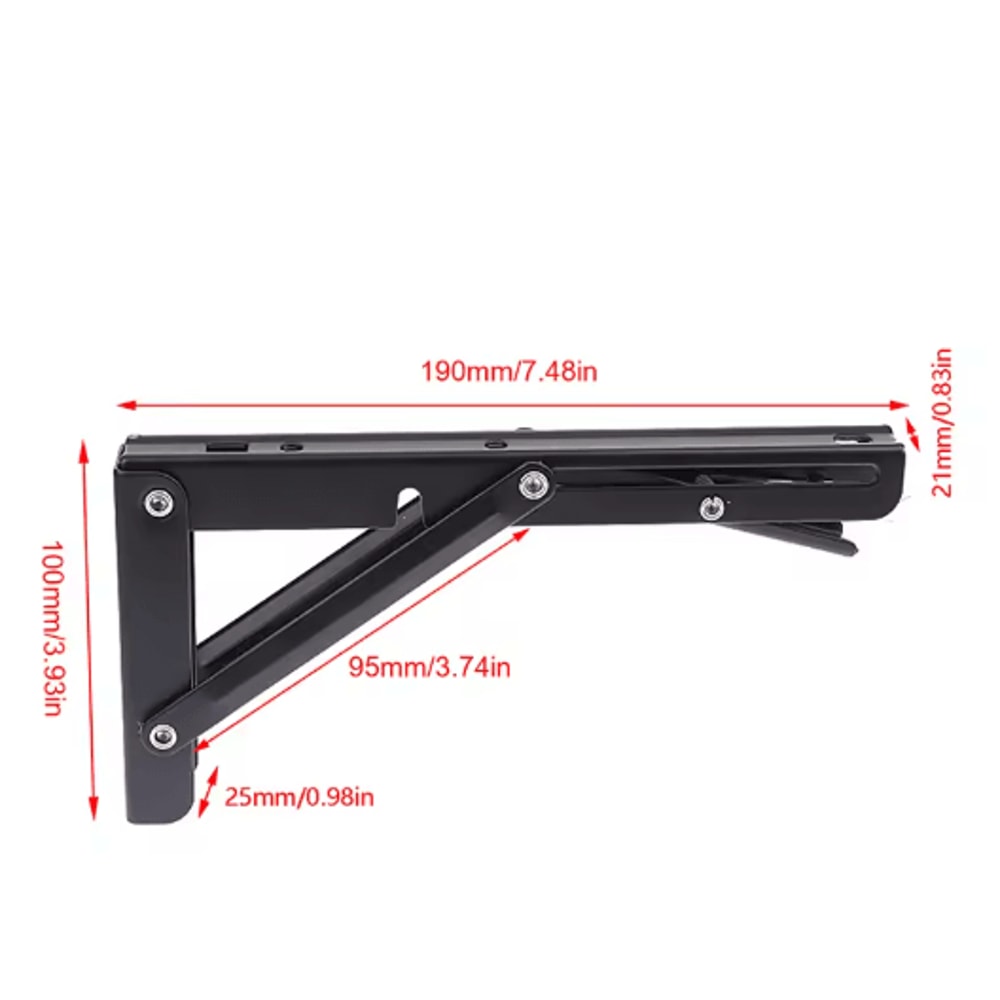 Heavy Duty Cast Iron Floating Shelf Brackets 4mm Thick Invisible L Brackets For Strong Shelf Suppor 2