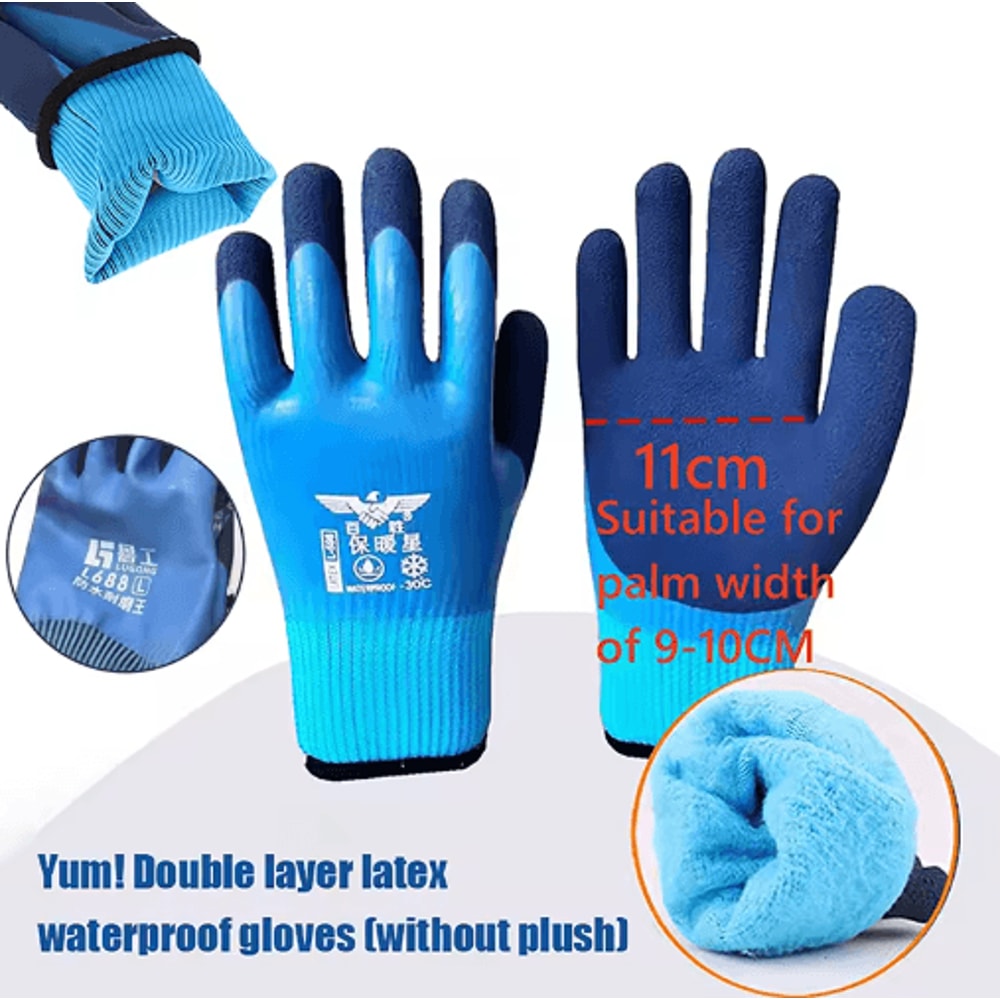 Negative 30C Cold Storage Anti Freeze Gloves Unisex Thermal Windproof Work Gloves 10