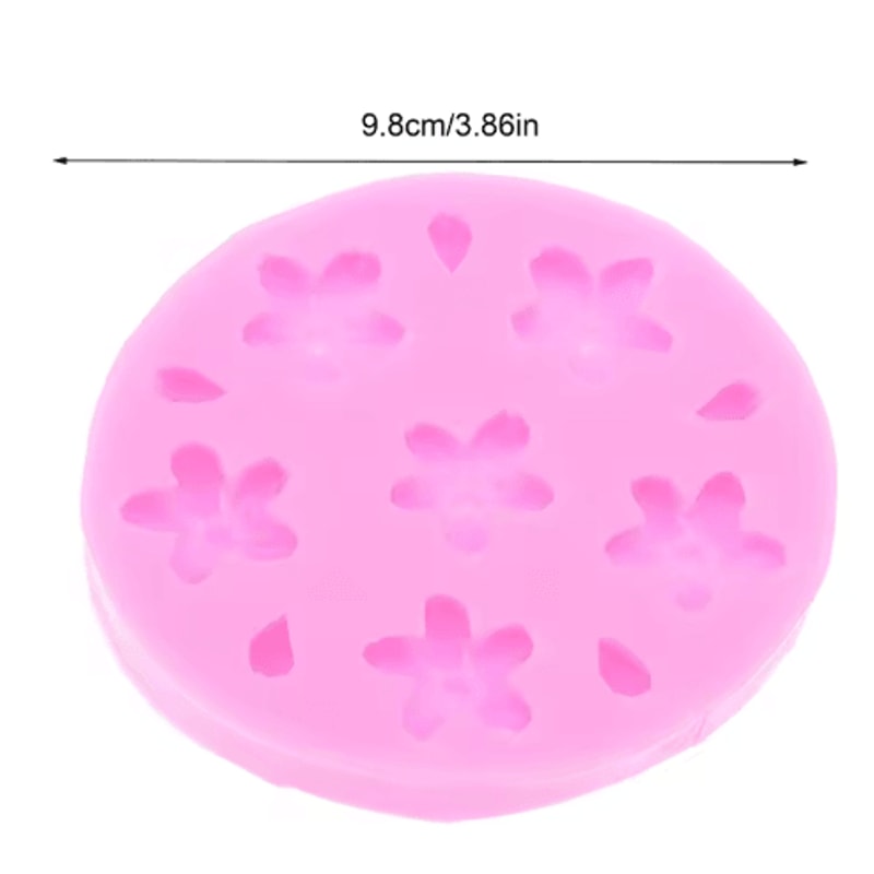 3D Sakura Silicone Mold Cherry Blossom DIY Baking And Craft Mold For Fondant Jelly And Chocolate 2
