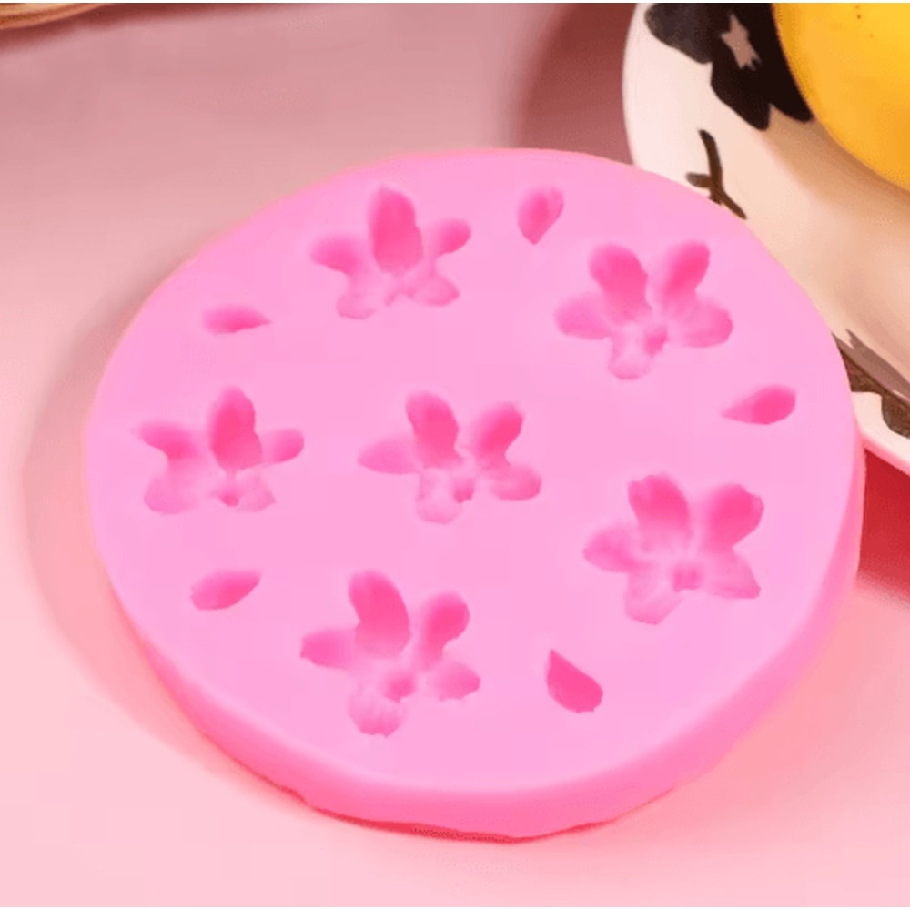3D Sakura Silicone Mold Cherry Blossom DIY Baking And Craft Mold For Fondant Jelly And Chocolate 3