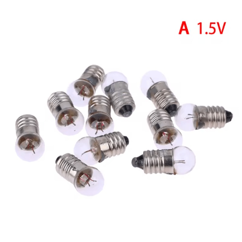 10PCS Miniature Light Bulbs 15V 25V 38V Small Round Bulbs For Student Experiments 2
