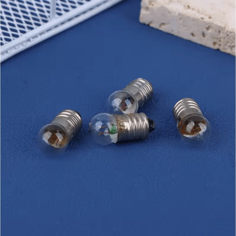 10PCS Miniature Light Bulbs 15V 25V 38V Small Round Bulbs For Student Experiments 6
