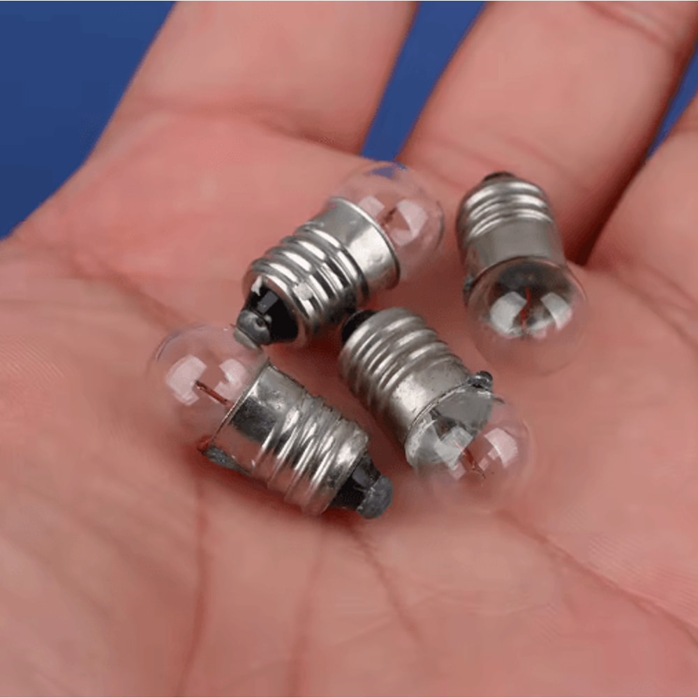 10PCS Miniature Light Bulbs 15V 25V 38V Small Round Bulbs For Student Experiments 8