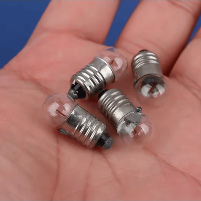 10PCS Miniature Light Bulbs 15V 25V 38V Small Round Bulbs For Student Experiments 8