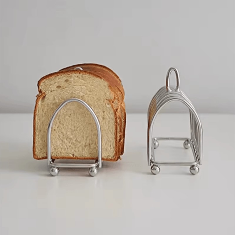Stainless Steel Toast Bread Rack 6 Slice Bread Holder For Restaurant And Home Use 3
