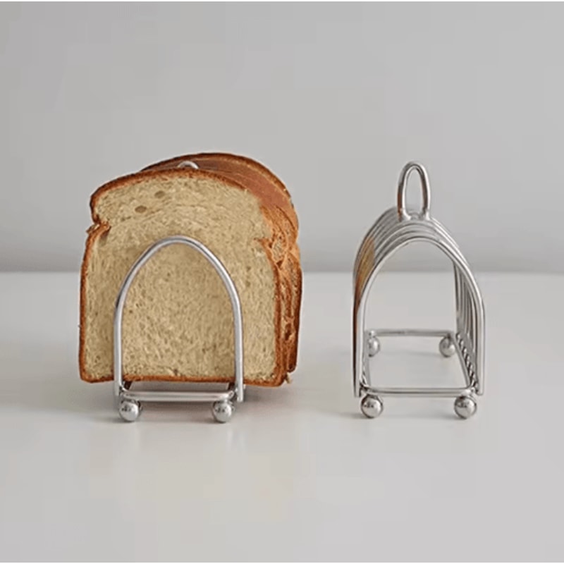 Stainless Steel Toast Bread Rack 6 Slice Bread Holder For Restaurant And Home Use 4
