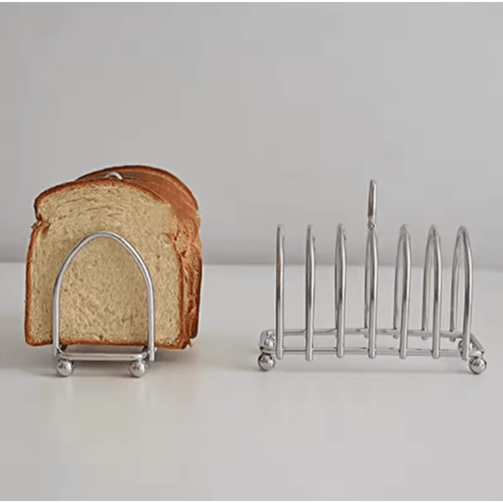 Stainless Steel Toast Bread Rack 6 Slice Bread Holder For Restaurant And Home Use 5