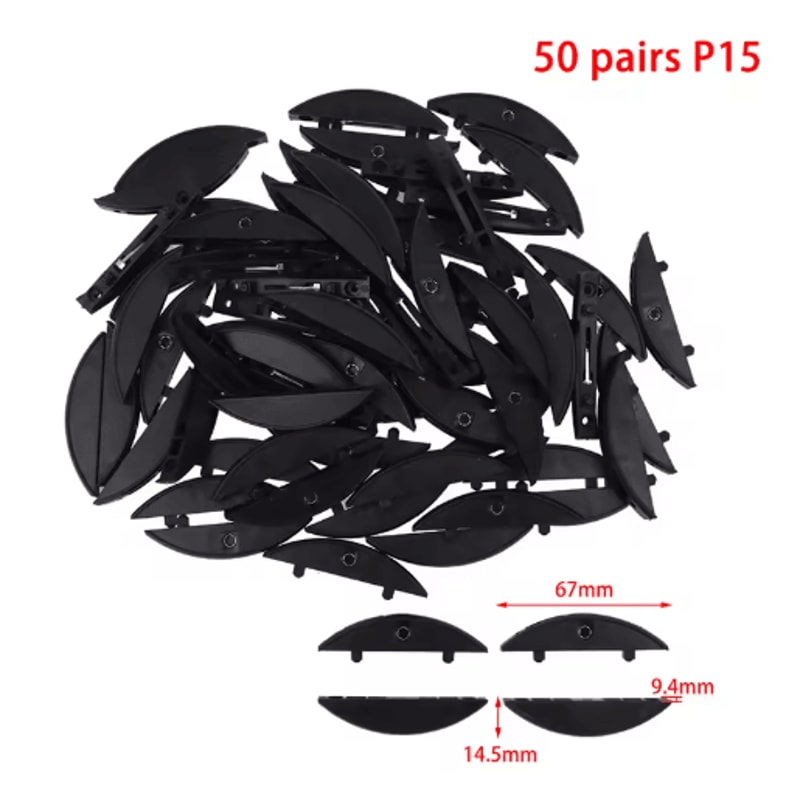 50 Pairs Woodworking Lamino Invisible Connectors P14 P15 2 In 1 Fasteners For Plywood Slotting Mach 1