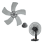 12 Inch Plastic Fan Blade Five Leaf Replacement With Nut Cover For Pedestal And Table Fans 6