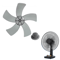 12 Inch Plastic Fan Blade Five Leaf Replacement With Nut Cover For Pedestal And Table Fans 6
