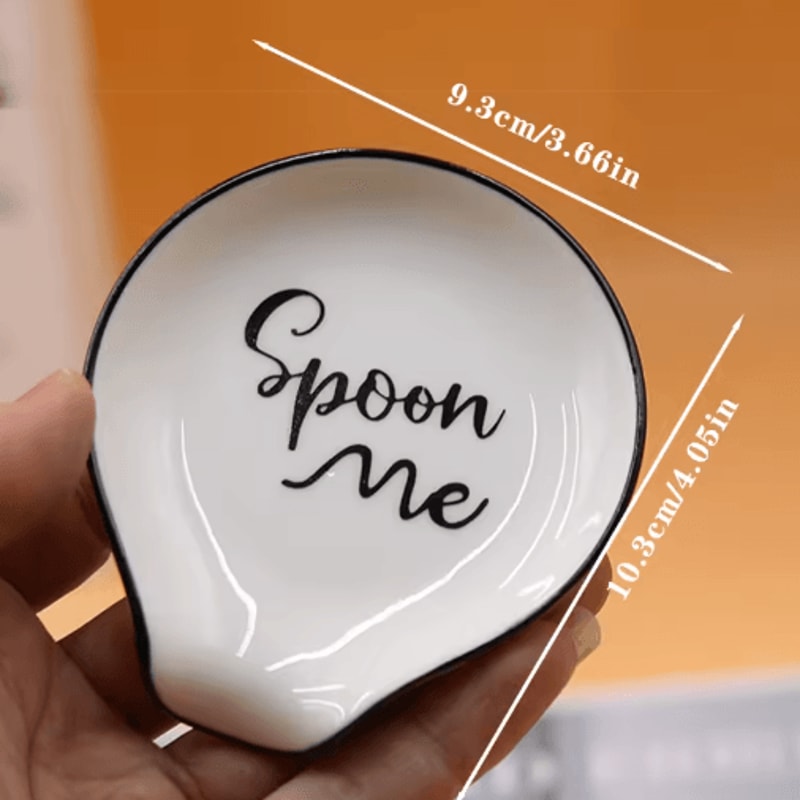 Multipurpose Ceramic Spoon Rest White Spoon Holder For Kitchen And Dining Use 3