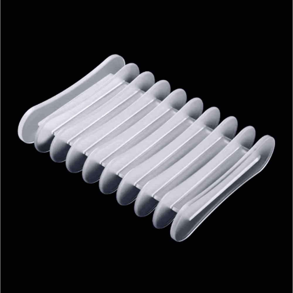 Premium Silicone Self Draining Soap Dish Compact Easy To Clean Soap Holder 5