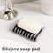 Premium Silicone Self Draining Soap Dish Compact Easy To Clean Soap Holder 6