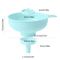 3 In 1 Wide Mouth Funnel Plastic Kitchen Funnel For Jars Jam Oil Wine And Spices 2