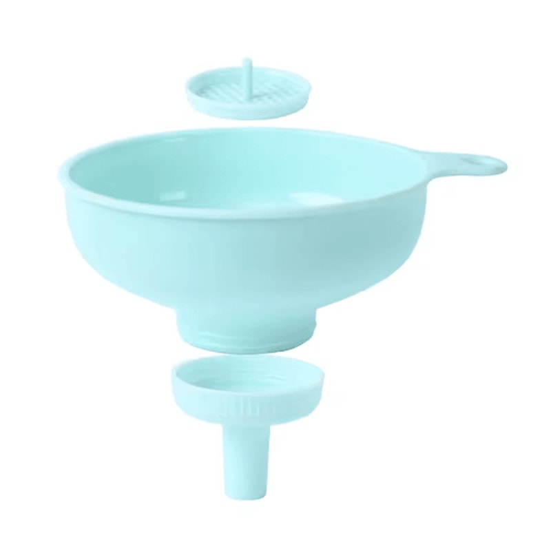 3 In 1 Wide Mouth Funnel Plastic Kitchen Funnel For Jars Jam Oil Wine And Spices 0