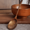 Wooden Soup Spoon Eco Friendly Natural Ellipse Ladle For Cooking And Dining 2