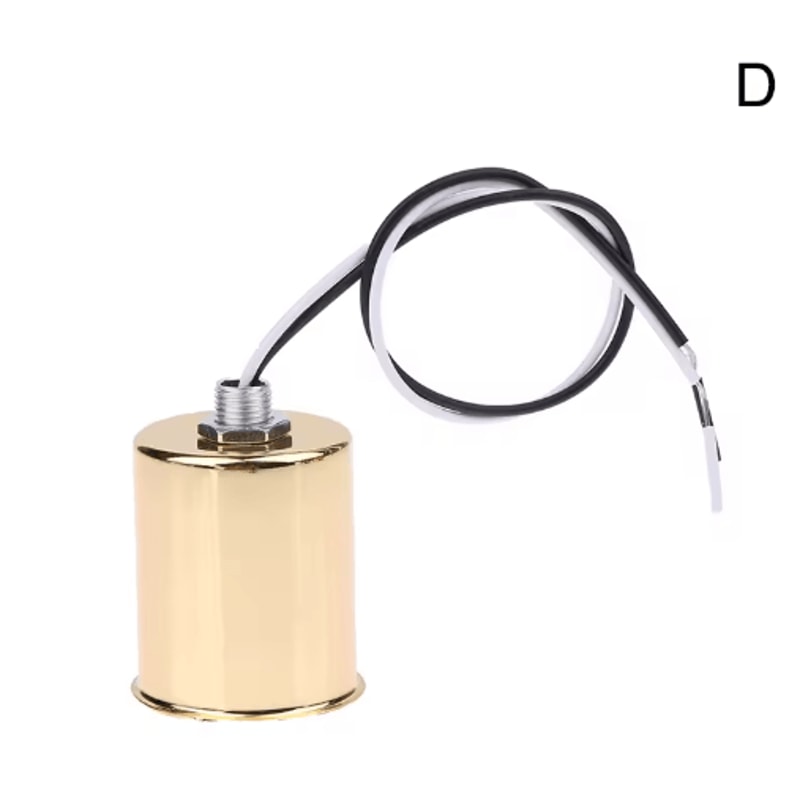 E27 Ceramic Screw Light Socket Round LED Filament Lamp Holder For Indoor Use 3