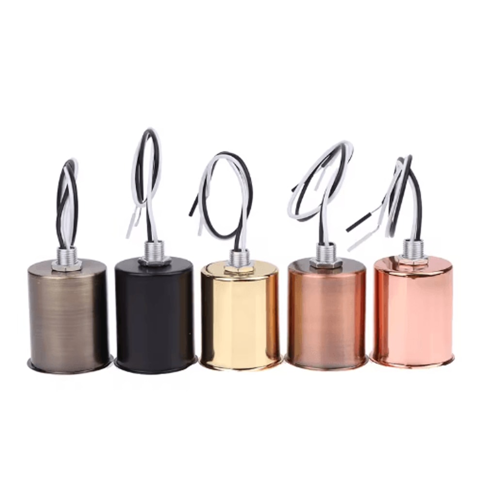 E27 Ceramic Screw Light Socket Round LED Filament Lamp Holder For Indoor Use 12